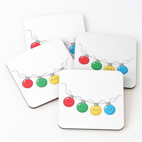 Item preview, Cute Kawaii Christmas Lights designed and sold by istoriadesign.