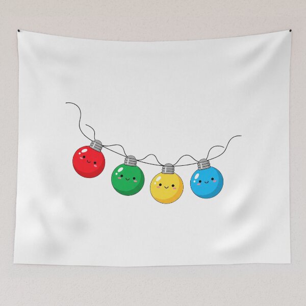 Item preview, Cute Kawaii Christmas Lights designed and sold by istoriadesign.