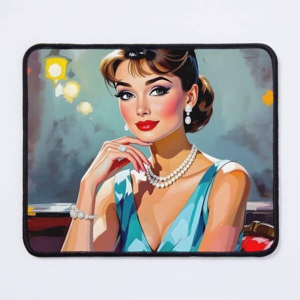 Item preview, Audrey – Retro 1950s Hollywood Pin-Up Poster designed and sold by MooLaLa.Store.