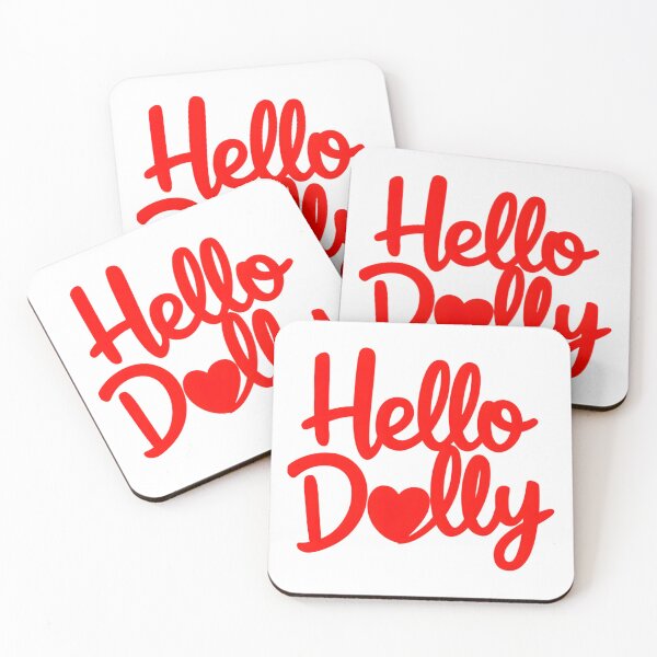 Item preview, Stylish "Hello Dolly" Red Cursive Text designed and sold by Apex Designs.