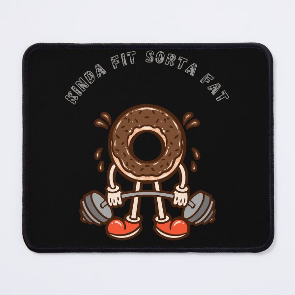 Item preview, Kinda Fit Sorta Fat - Donut Gym Humor designed and sold by WonderMix.