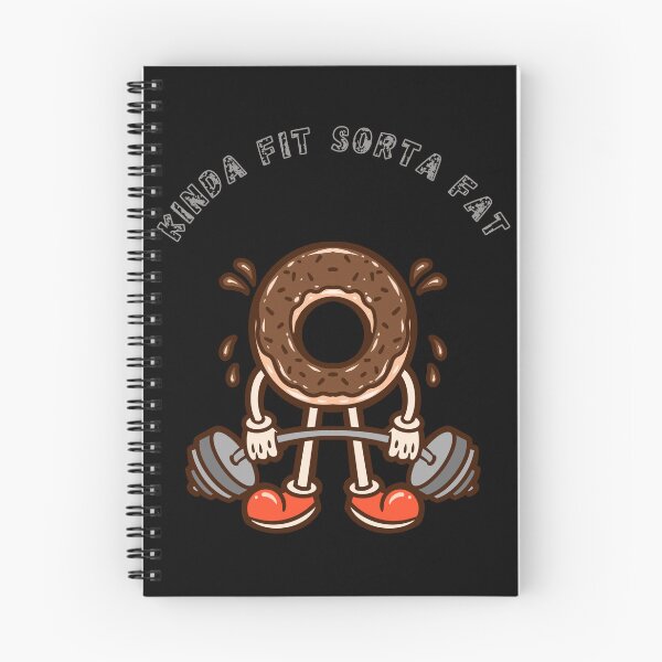 Item preview, Kinda Fit Sorta Fat - Donut Gym Humor designed and sold by WonderMix.