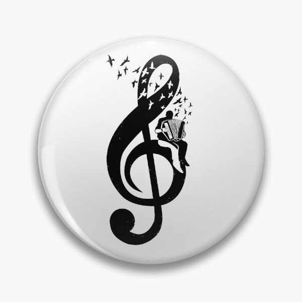 Item preview, Treble Clef - Accordion designed and sold by barmalisiRTB.