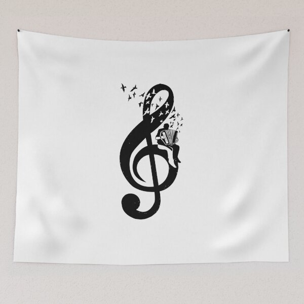 Item preview, Treble Clef - Accordion designed and sold by barmalisiRTB.