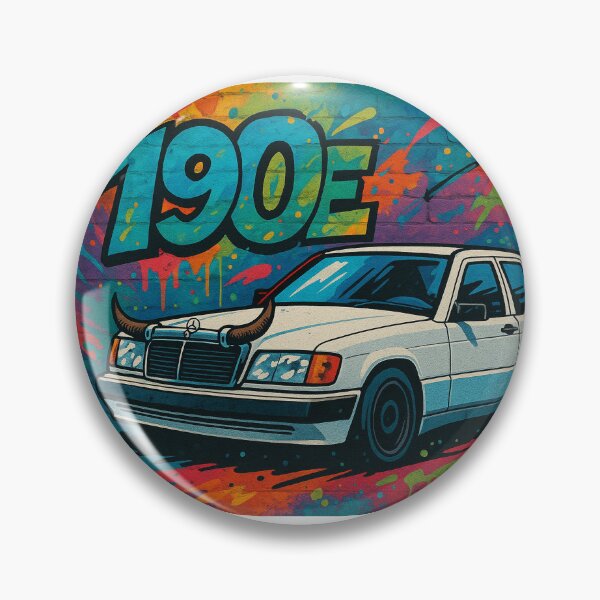 Item preview, Mercedes 190E Graffiti – Colorful Urban Art designed and sold by retro car.