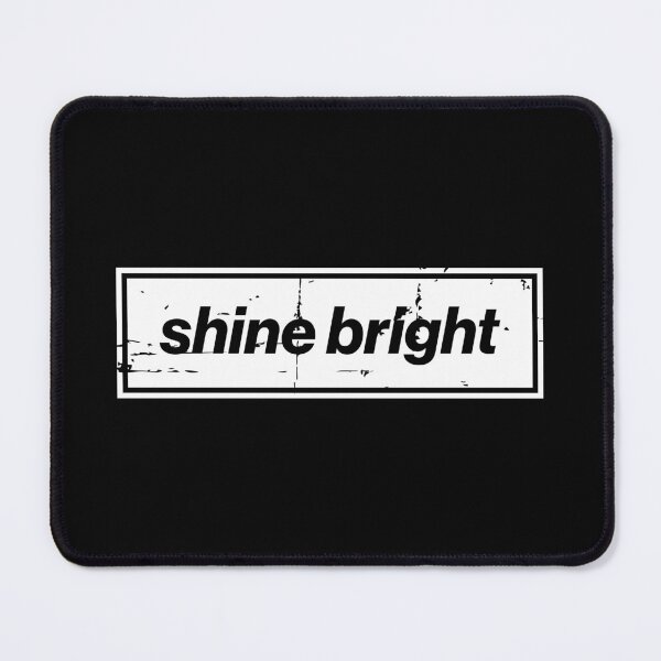 Item preview, Shine Bright Oasis Distressed Typography – Bold Positive Message Design White designed and sold by Butter Creative.