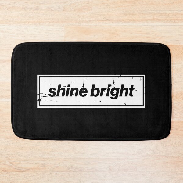 Item preview, Shine Bright Oasis Distressed Typography – Bold Positive Message Design White designed and sold by Butter Creative.