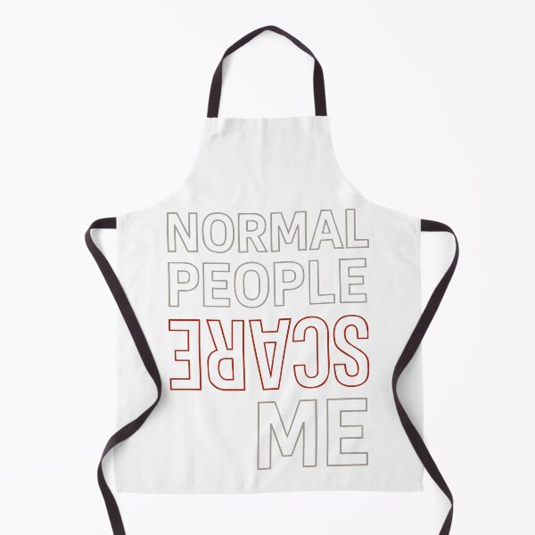 Item preview, Normal People Scare Me Typography designed and sold by SnappyPNG.