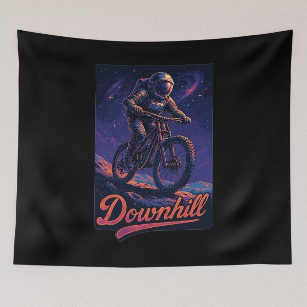 Item preview, MTB Mountain Biking Downhill Astronaut Gift designed and sold by Pineapple-Tree.