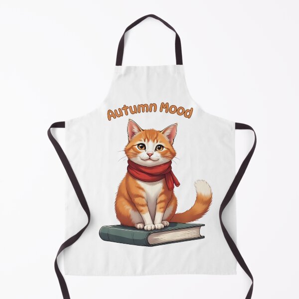 Item preview, Autumn Mood – Cute Cozy Cat Fall Design designed and sold by Pixel--Threads.