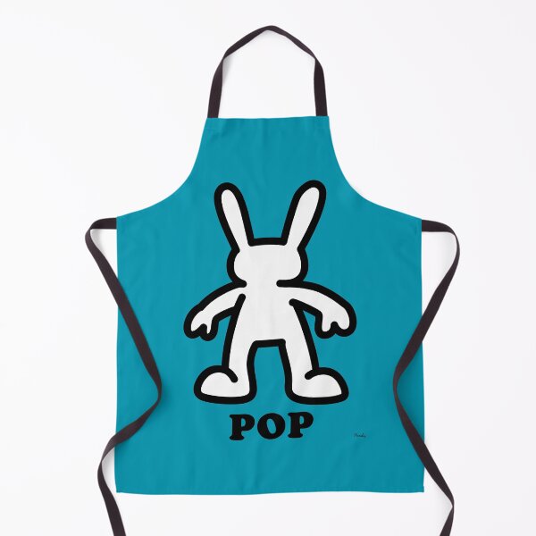 Item preview, Pop Art Bunny – Bold Teal Outline Illustration designed and sold by Moisky Art.