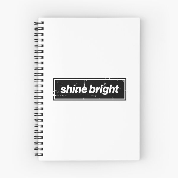 Item preview, Shine Bright Oasis Distressed Typography – Bold Positive Message Design Black designed and sold by Butter Creative.