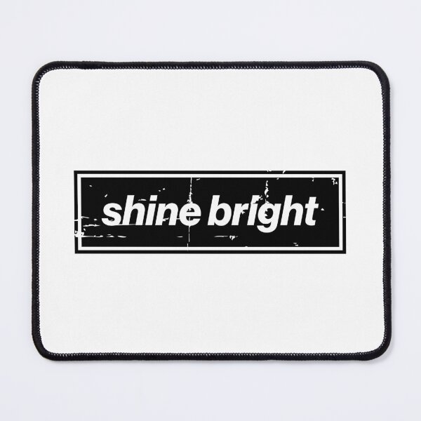 Item preview, Shine Bright Oasis Distressed Typography – Bold Positive Message Design Black designed and sold by Butter Creative.