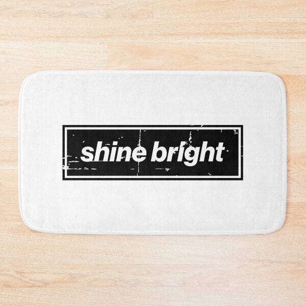 Item preview, Shine Bright Oasis Distressed Typography – Bold Positive Message Design Black designed and sold by Butter Creative.