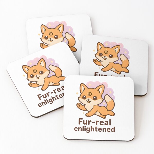 Item preview, Floating Kawaii Fox with Third Eye and Sparkles – "Fur-real Enlightened" designed and sold by OsasChild.