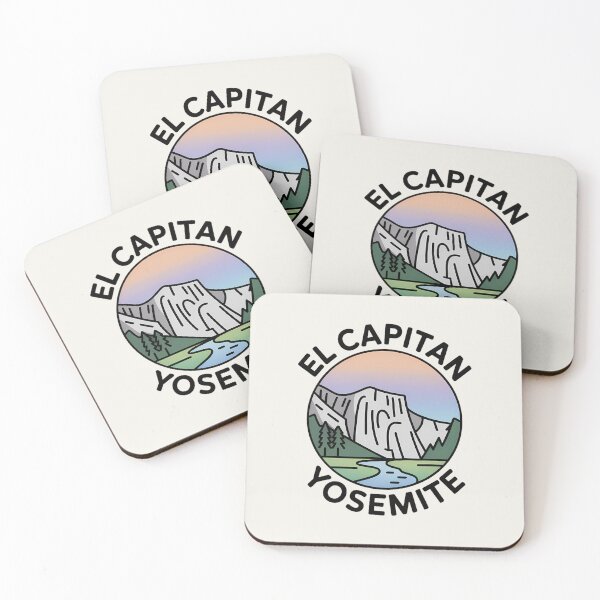 Item preview, Minimalist Pastel Artline El Capitan Yosemite Sticker designed and sold by Horizon Tales.