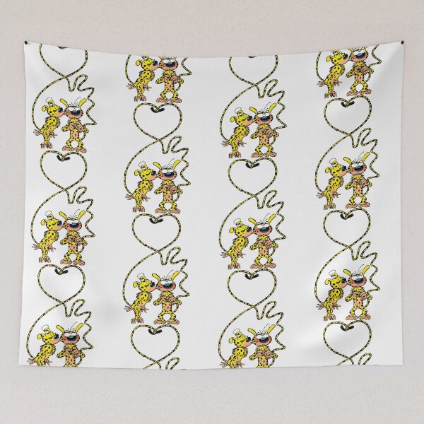 Item preview, Marsupilami and girl kissing Marsupilami & Spirou designed and sold by ehemoc-hrane.