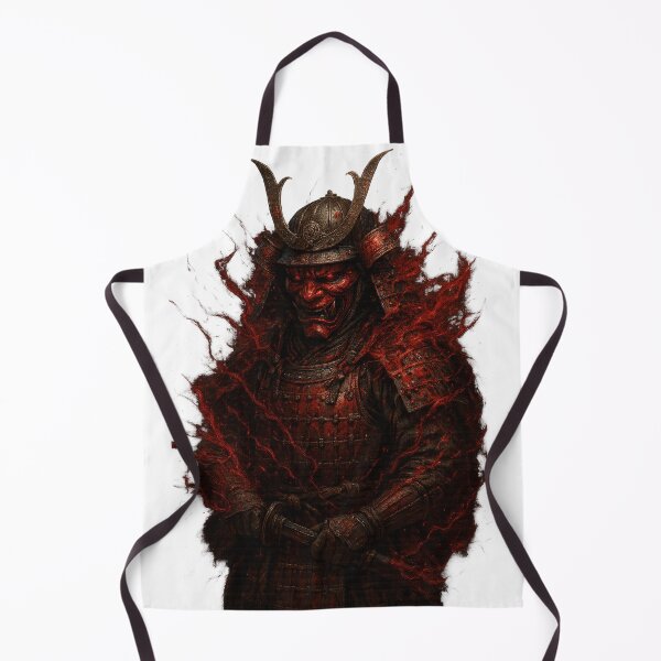 Item preview, Samurai Warrior T-Shirt – Red Demon Armor Flames designed and sold by Ephironix.