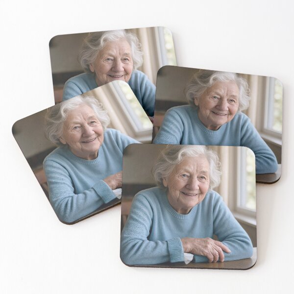 Item preview, Old Lady With a White Tissue Up Her Sleeve designed and sold by Maria Dryfhout.