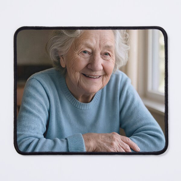 Item preview, Old Lady With a White Tissue Up Her Sleeve designed and sold by Maria Dryfhout.