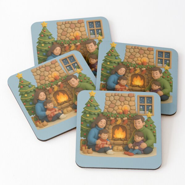 Item preview, Warm Family Christmas.  Noël chaleureux en famille designed and sold by Drawingshirts.