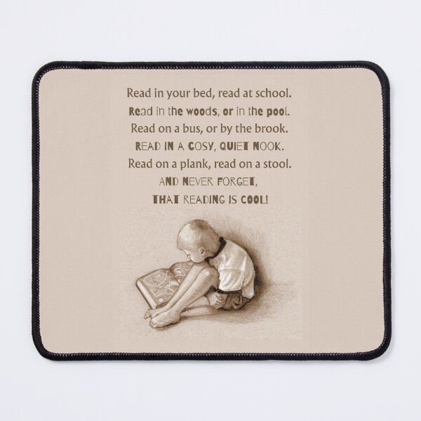 Item preview, BOY Reading, Big Book, with Poem About Reading EVERYWHERE designed and sold by JoyfulWhimsy.