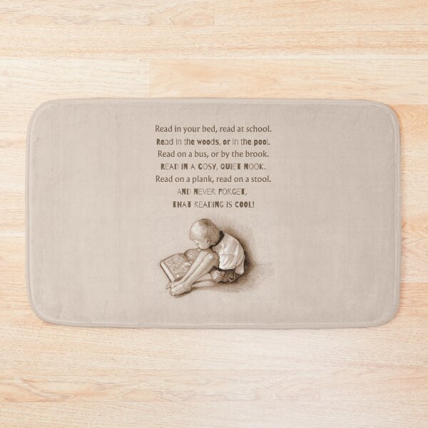 Item preview, BOY Reading, Big Book, with Poem About Reading EVERYWHERE designed and sold by JoyfulWhimsy.