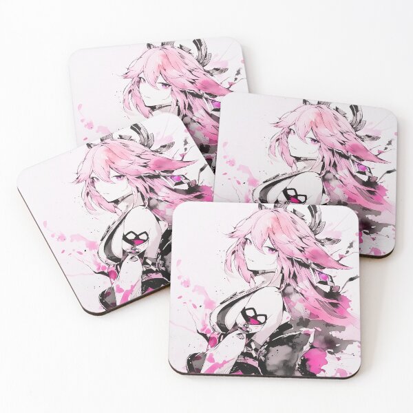 Item preview, Watercolor Yae Miko designed and sold by SchellStation.