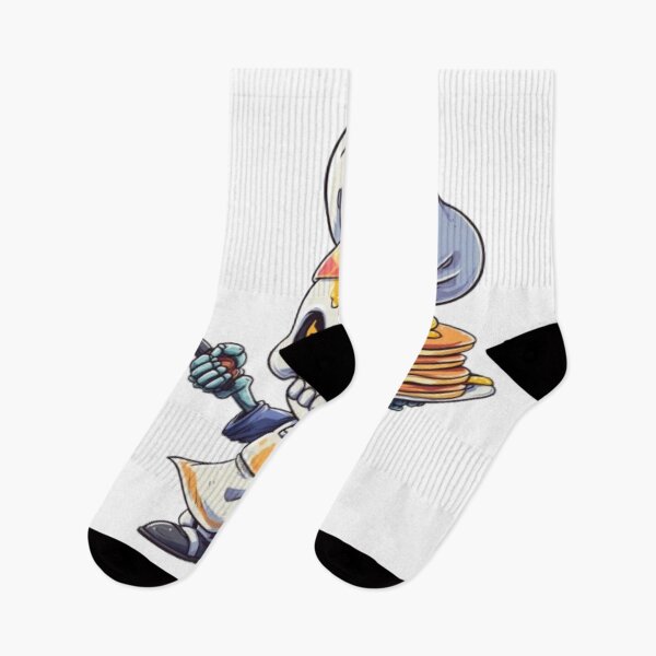 Item preview, Skeleton Chef Cooking Pancakes designed and sold by AlexLineArt.