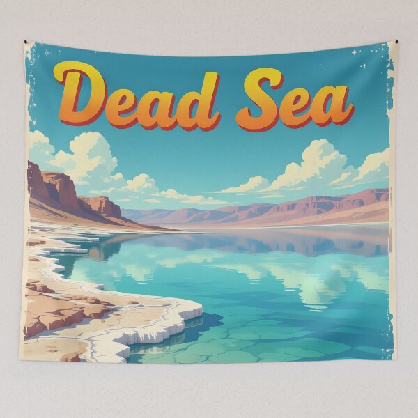 Item preview, Dead Sea: Vintage-Style Painterly Travel Poster designed and sold by LSVart.