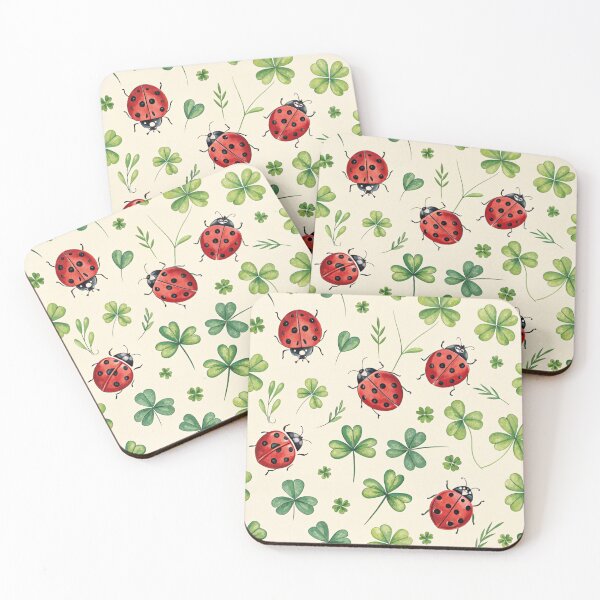 Item preview, Ladybugs & Shamrocks , four leaf clover designed and sold by Lucky 777.