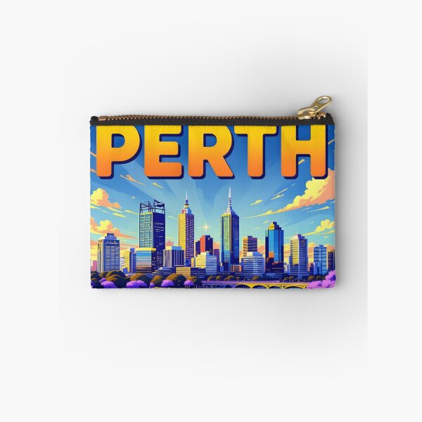 Item preview, Perth, Western Australia: Vintage-Style Painterly Travel Poster designed and sold by LSVart.