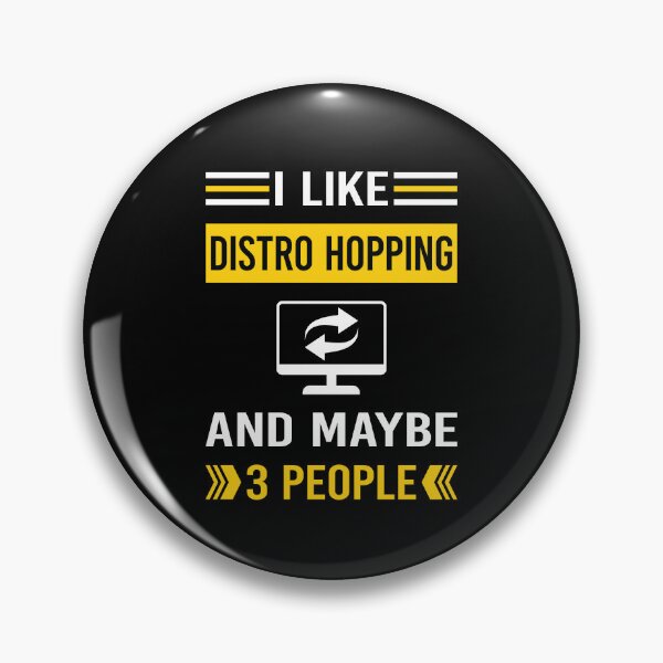 Item preview, I Like 3 People Distro Hopping Distrohopper designed and sold by maymorto.