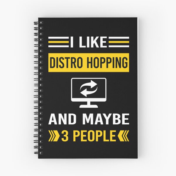 Artikelvorschau, Ich mag 3 Leute Distro Hopping Distrohopper entworfen und verkauft von maymorto.