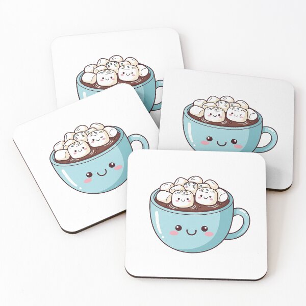 Item preview, Cute Kawaii Hot Chocolate with Marshmallows designed and sold by istoriadesign.
