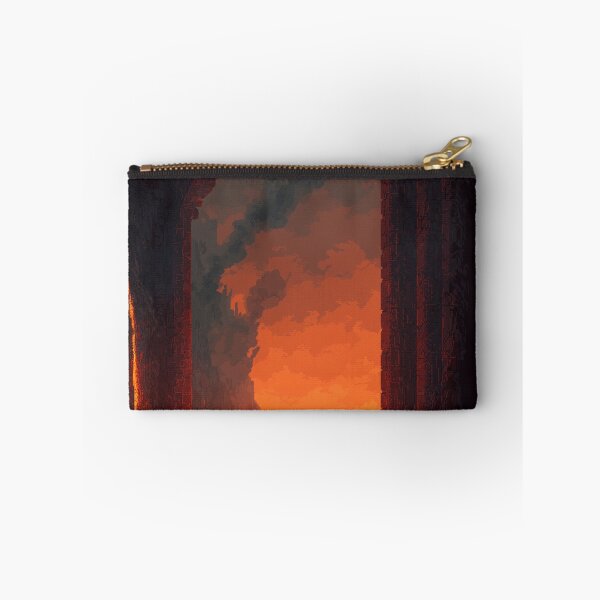 Item preview, Warrior Before the Volcanic Gate Pixel Art designed and sold by Rtymer.