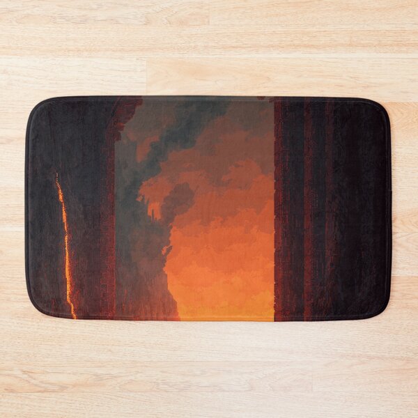 Item preview, Warrior Before the Volcanic Gate Pixel Art designed and sold by Rtymer.