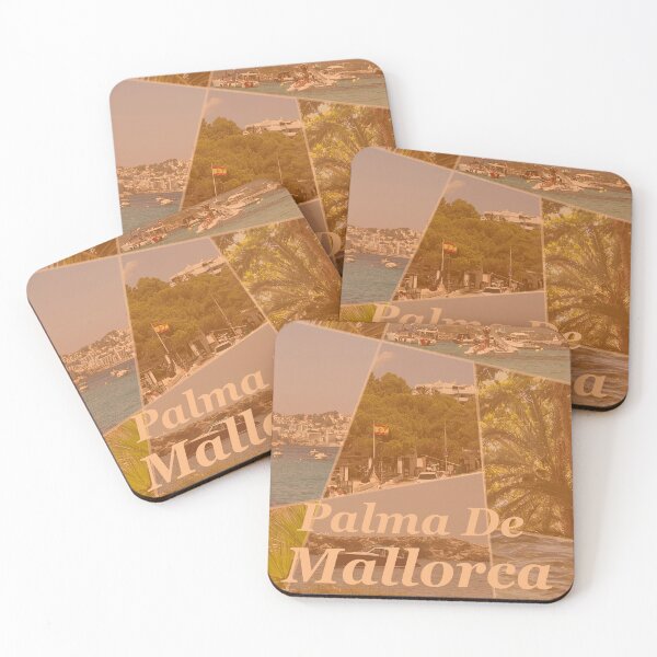 Item preview, Palma De Mallorca Beach Collage Art designed and sold by The Vibefy.