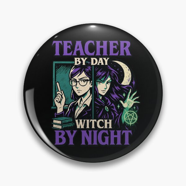 Item preview, Teacher By Day Witch By Night - Gift for Woman Teacher Educator Magic Art designed and sold by Jarminis.