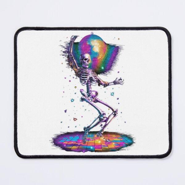 Item preview, Disco Skeleton Dancing Under Disco Ball designed and sold by AlexLineArt.