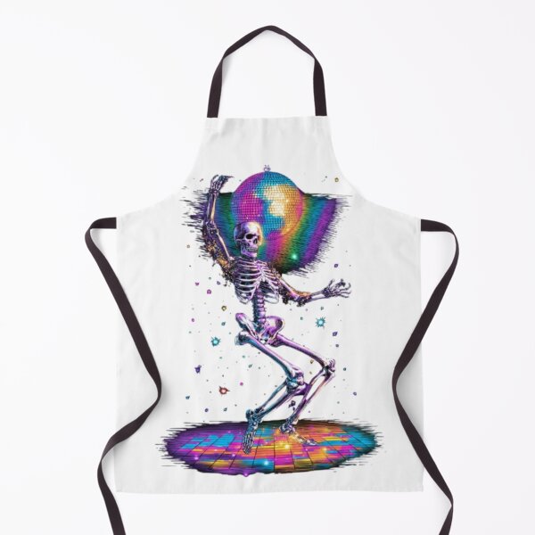 Item preview, Disco Skeleton Dancing Under Disco Ball designed and sold by AlexLineArt.