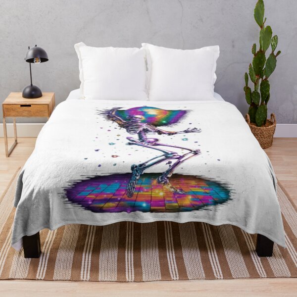Item preview, Disco Skeleton Dancing Under Disco Ball designed and sold by AlexLineArt.