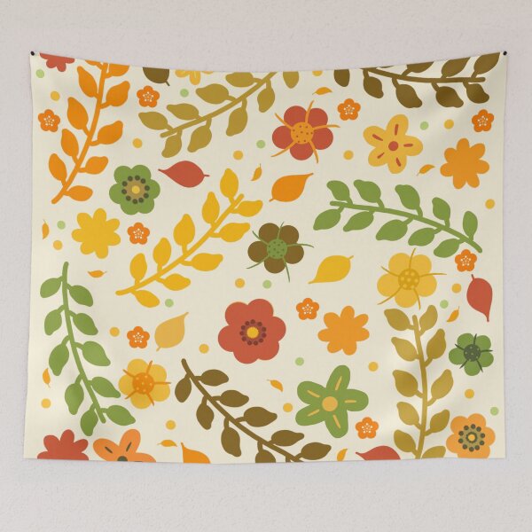 Item preview, Fall Colorful Floral pattern  designed and sold by Hello-Cuties.