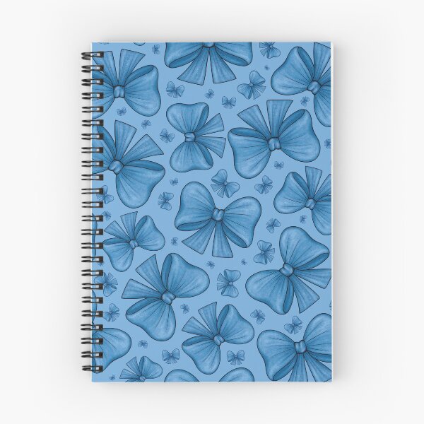 Item preview, Pattern of blue bows on a light blue background designed and sold by Cherevan.