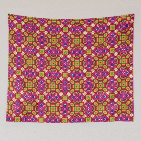 Item preview, colorful color rings seamless repeat pattern designed and sold by Abrahamjrnd.