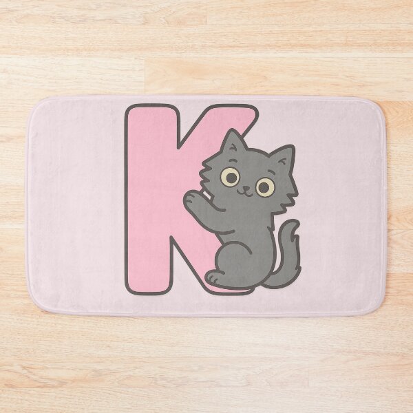 Item preview, Alphabet “K” – Cute Fluffy Cat Initial Sticker designed and sold by wwshd.