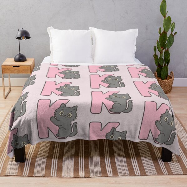 Item preview, Alphabet “K” – Cute Fluffy Cat Initial Sticker designed and sold by wwshd.