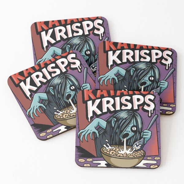 Item preview, Kayako Krisps – Haunted Horror Cereal Parody | The Grudge Inspired Art designed and sold by October Forever.