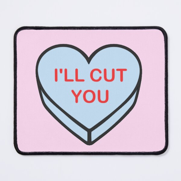 Item preview, I'll Cut You Candy Heart Sticker Pathologists' Assistant Medicine Anatomy Pathology Funny designed and sold by LethallyBlonde.
