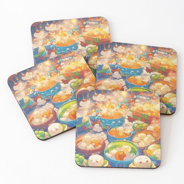 Item preview, Colorful Cartoon Alive Magical Dumpling Food Madness Market designed and sold by J&D Goods.